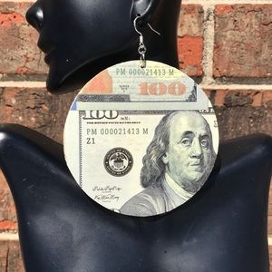 Large Money Earrings